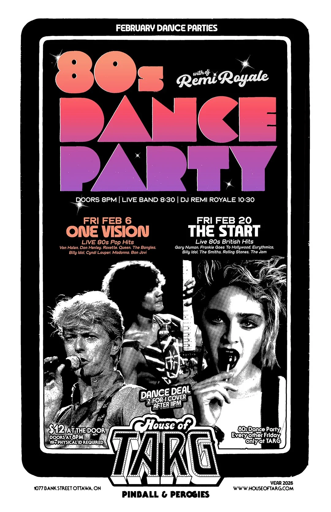 80s DANCE PARTY w DJ Remi Royale + One Vision (80s Pop Hitz Live